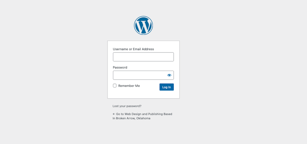 Logging In to Your WordPress Website